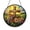 Acrylic 3.5 Inch, variant on Stained Glass Faith Cross Suncatcher, Mountain Meadow Sunrise Window Hanging Decor, Religious Floral Scene Sun Catcher for Home Window