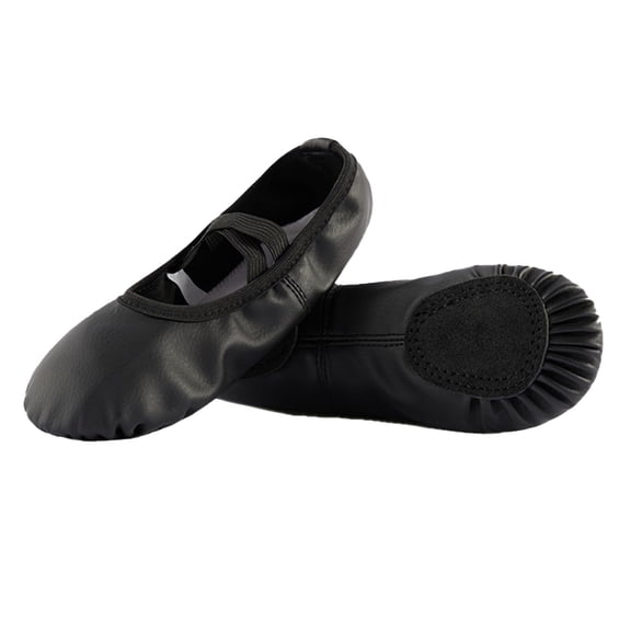 Prcfurdcge Ballet Shoes for Girls Ballet Dance Slippers Soft Leather Dance Shoes for Toddler/Little Kid/Big Kid Nude 9M Toddler