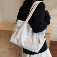thumbnail image 4 of Corduroy Tote Bag Large Capacity Shoulder Bag, Casual Japanese Style Daily Handbag, 4 of 8