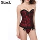 thumbnail image 2 of Top de corsé de encaje para mujer Corsés y bustiers de talla grande Lencería floral - Rojo, 2 of 5