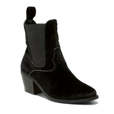 Women's Tommi Velvet Booties - Mossimo™ Black 7.5