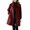 Wine, variant on Clearance! Lisingtool Wool Coats for Women Women's Coat Casual Design Sense Stand Collar Solid Color Coat Promotion Sale