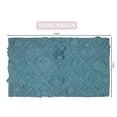 thumbnail image 2 of Home Weavers Modesto Bath Rug 100% Cotton Bathroom Rugs Set, Washable Rug, Extra Soft Cotton & Water Absorbent bath Rug, Kitchen Mat, Bath Mat Set, Bath Floor Mat Non Slip, 21"x34" Rectangle, Blue, 2 of 8