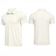 thumbnail image 2 of Mens Polo Shirts Short Sleeve Beach Wedding Guest Dress Shirt Relaxed Fit Casual Comfy Moisture Wicking Shirts, 3XL, 2 of 8