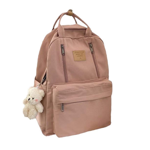 Minnieouse de tela de nailon con múltiples compartimentos para la escuela y el trabajo multifuncional Mochilas rosa 32*12*42cm