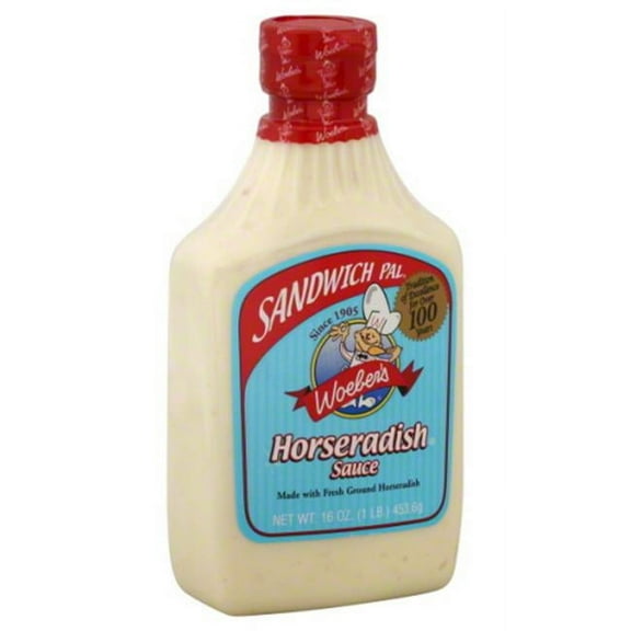 WOEBER SAUCE SNDWCH PAL HORSERADISH-16 OZ -Pack of 6