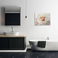 thumbnail image 2 of Baby Cattle in Floral Tub Canvas Wall Art, design by Shawna Stewart, 2 of 8