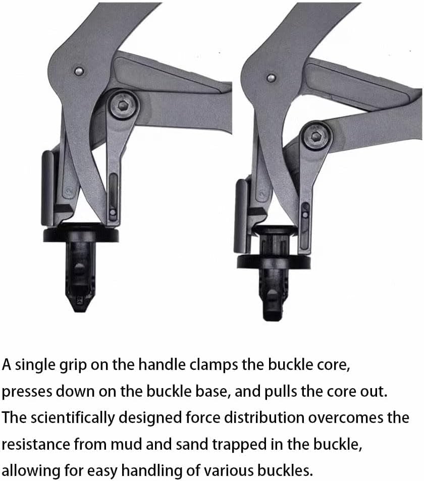 Car Clip Pliers & Trim Removal Tool, Spring-Loaded Fastener Rivet Remover for Auto Door Panels, Interior & Exterior Trim, Mechanic, Damage-Free Disassembly