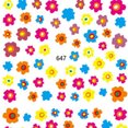 thumbnail image 1 of Pegatinas coloridas para decoración de uñas con forma de flor para manicura (647), 1 of 1