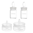 thumbnail image 1 of Chemical Weighing Bottle Set 4pcs Sealing Glass Bottles Laboratory Weighing Jars, 1 of 5