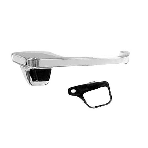 For GMC C2500/K2500 1990 1991 Exterior Door Handle Passenger Side | Front | Chrome | With Gasket