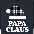 thumbnail image 3 of Instant Message - Papa Claus Christmas - Men's Crew Neck Fleece Pullover, 3 of 6