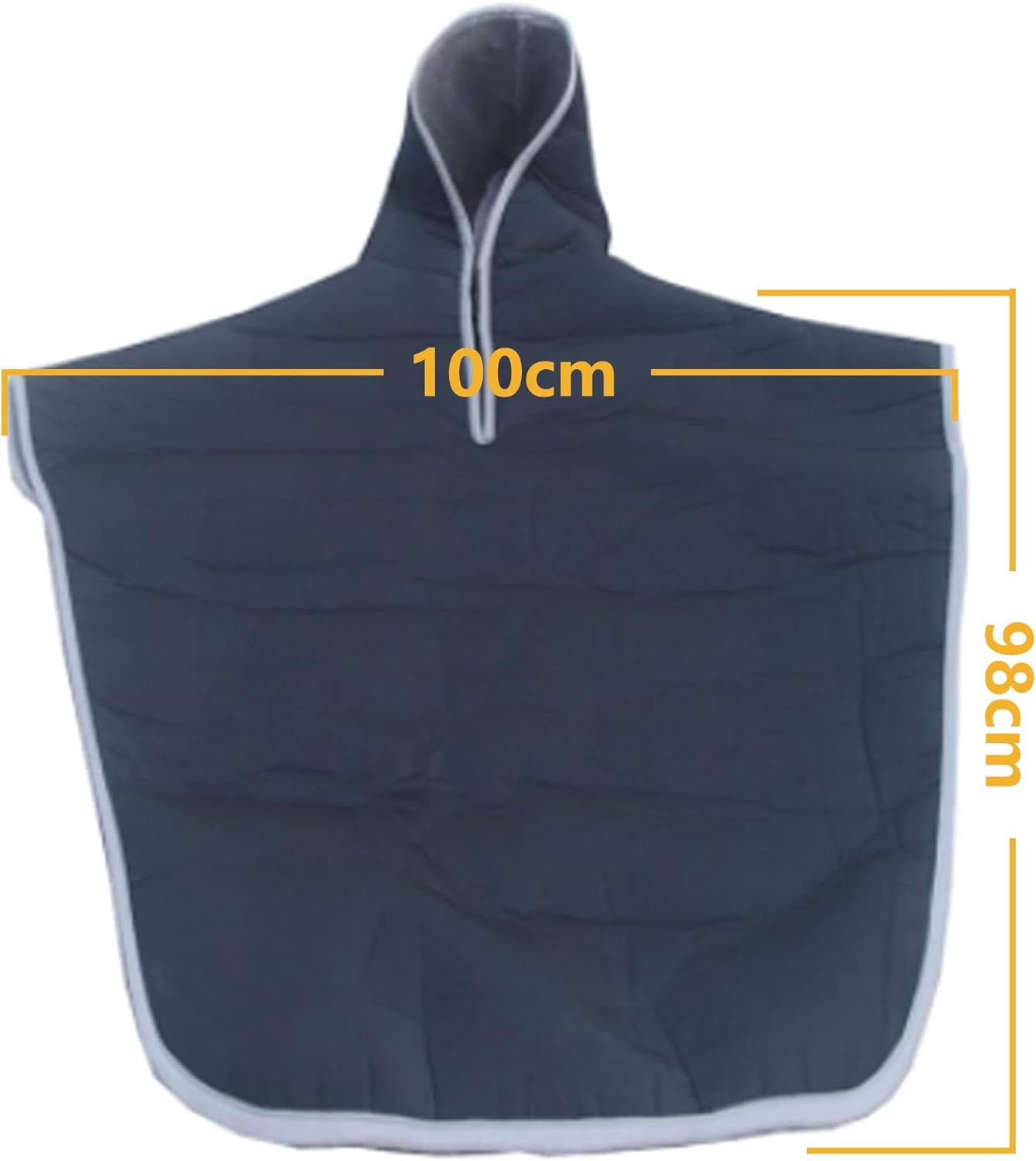 Wheelchair Blanket Warmer Cover: Windproof Wheelchair Hooded Poncho, Travel Thermal Blanket Cloak for Full Body Warmth (Black)