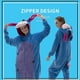 thumbnail image 4 of Fit Pijamas Mono para Adultos Unisex, Franela Cosplay Animal Disfraz De Halloween De Una Pieza Ropa De Dormir Ropa para El Hogar_A, 4 of 4