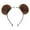 Brown, variant on Event Party Cartoon Bear Hair Accessories for Female Face Wash and Hair Care Cute Velvet Headband with Bear Ears,20X17 cm,Brown
