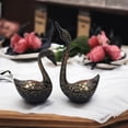 thumbnail image 5 of Exquisite Brass Swan Pair – Floral Patterns & Golden Accents, Timeless Addition to Your Collection, 5 of 6