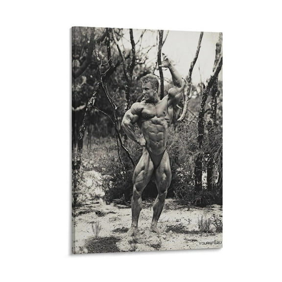 Lee Priest Bodybuilder Fitness Art Poster 18 Canvas Wall Art Print For Room Aesthetic And Decor Poster For Bedroom Living Room Bathroom Kitchen Office Decor