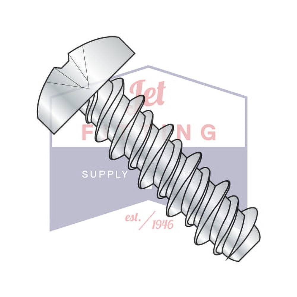 5/16-9 X 3/4 Inch Self Tapping Sheet Metal Screws - Zinc Plated, Indented Hex Washer Head, Pack Of 50 - View #4