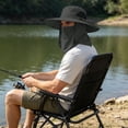 thumbnail image 4 of Wide Brim Sun Hat with Detachable Face & Neck Cover, UV Protection for Outdoor Hiking Fishing,Colour as Pictured, 4 of 6