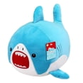 thumbnail image 4 of Kid Connection Squish Plush 12"L Shark, 4 of 5