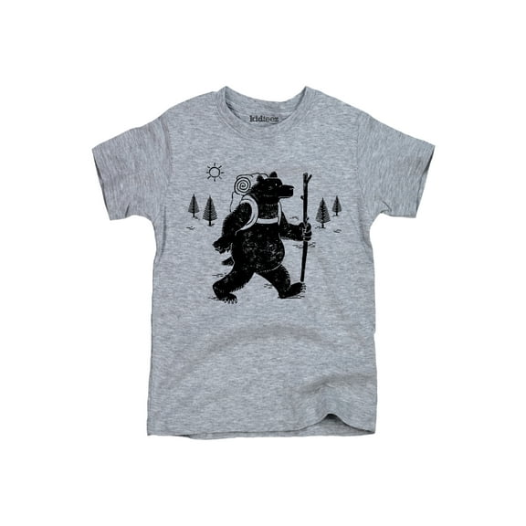 Instant Message - Hiking Bear-YOUTH SHORT SLEEVE TEE-M