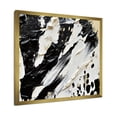 thumbnail image 3 of Designart "Monochromatic Fight With Paint Strokes" Abstract Shapes Picture Framed Wall Decor, 3 of 5