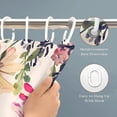 thumbnail image 3 of Butterfly Shower Curtain, 1-Pack Butterfly Bathroom Shower Curtain, Pink Vintage Plant Flowers Fabric Bathroom Decoration, 66x72inch, 3 of 5
