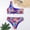 Blue, variant on Babysbule Womens Swimsuits Women Split Swimsuit One Shoulder Print Beach Bikini Suit Swimsuit Beachwear