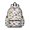 White Cartoon Fantasy Dinosaurs Pattern, variant on Tropical Dinosaur Pattern Cute School Backpack with Padded Back and Adjustable Shoulder Straps 13.4"x11"x4.7"