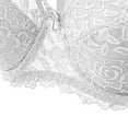 thumbnail image 4 of Penkiiy Women Bras Woman's Embroidered Glossy Comfortable Breathable Bra Underwear No Rims White Bras, 4 of 4