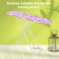 thumbnail image 5 of Nuoxin Metal Mesh Panel Tabletop Ironing Board Foldable Iron Board Heavy Duty Small Iron Board with Heat Resistant Cover and Cotton 8mm Thicken Pad, 5 of 10