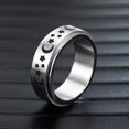 thumbnail image 3 of 12 Mujeres Hombres Fidget Meditación Anti-ansiedad Anillos calmantes Estrella Luna Anillos giratorios, 3 of 5