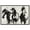 Black Frame, variant on Horses in Ink Canvas Farm Animals Art by Art Remedy, Gallery Wrapped, 15 x 10