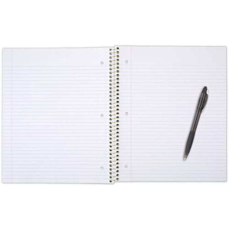 8.5x11 Fashion Spiral Notebook, 3-Pack, 120 Pages, College Ruled
