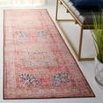 thumbnail image 3 of SAFAVIEH Tucson Merlin Traditional Machine Washable Runner, 2'6" x 8', Rose/Beige, 3 of 8