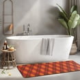 thumbnail image 2 of Red and Orange Argyle Pattern Kitchen Rug Mat,Kitchen Runner Rugs Non Skid Washable,Decorative Kitchen Floor Mats for Kitchen,Sink,Laundry,17"x47.2", 2 of 7