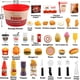 thumbnail image 5 of Juego de comida rápida Pretend Play Food Toy Hydeem, 80 unidades con almacenamiento, 5 of 7