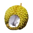 thumbnail image 4 of Bonito sombrero de felpa Durian, divertido vestido elegante, accesorios para fotos, gorros puesta en escena, sombrero de felpa para invierno, sombrero Salvador Dali Sombrero de fruta de felpa, 4 of 7