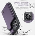 thumbnail image 4 of Phone Case for Iphone 14 15 plus pro max Leather wallet multifunctional stand phone case, 4 of 4