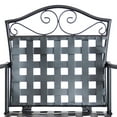 thumbnail image 6 of Sunnydaze 3-Piece Wrought Iron Patio Bar Set with Bar Table and Chairs, Black, 6 of 7