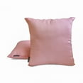 thumbnail image 3 of The HomeCentric Luxury Lumbar Pillow Cover Light Pink Pack Of 2, 20"x54" (50x135 cm) Art Silk Plain & Solid Oblong Pillow Cover, Solid Modern Style - Light Pink Luxury, 3 of 5