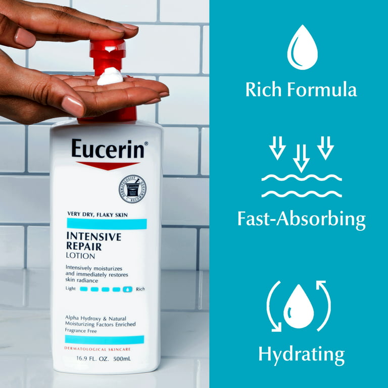 Eucerin Repair Body Lotion for Very Dry Skin, Pump Bottle - Walmart.com
