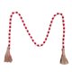 thumbnail image 1 of Xihbxyly Juego de Cuentas de Madera con Forma de Corazón, Cuentas Preperforadas con Cuerda de Yute, Guirnalda de Borlas para Manualidades, Decoración de San Valentín, 145 Cm de Largo, 84 Cuentas Incl, 1 of 2