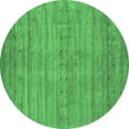 thumbnail image 1 of Ahgly Company Indoor Round Abstract Emerald Green Contemporary Area Rugs, 4' Round, 1 of 4