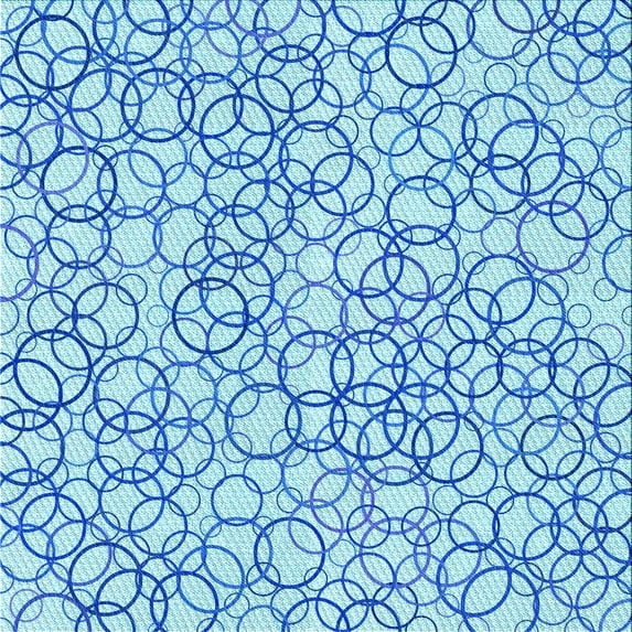 Ahgly Company Indoor Square Patterned DodgerBlue Area Rugs, 6' Square