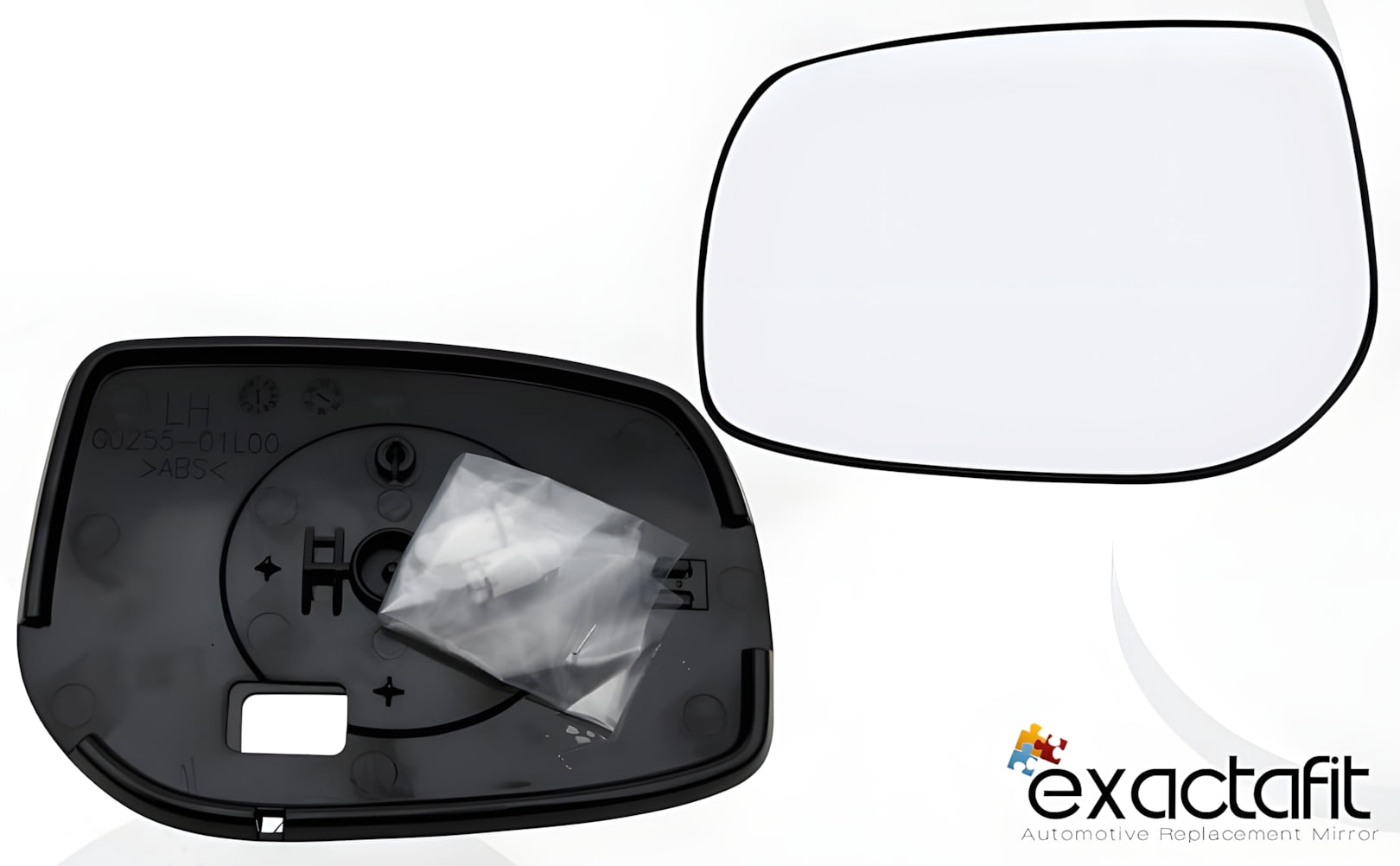 Rugged TUFF Driver Side Mirror Glass Replacement for 09-13 Toyota Corolla, 09-13 Toyota Matrix (Non-Heated)