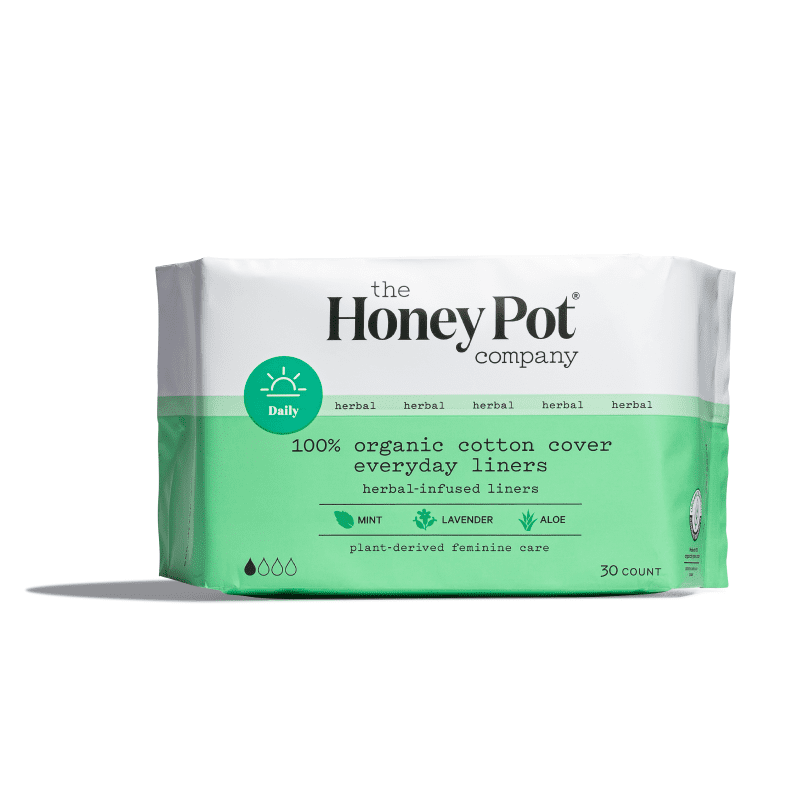 The Honey Pot Company, Individually Wrapped Pantiliners, Certified Organic, Herbal-Infused, 30 ct.