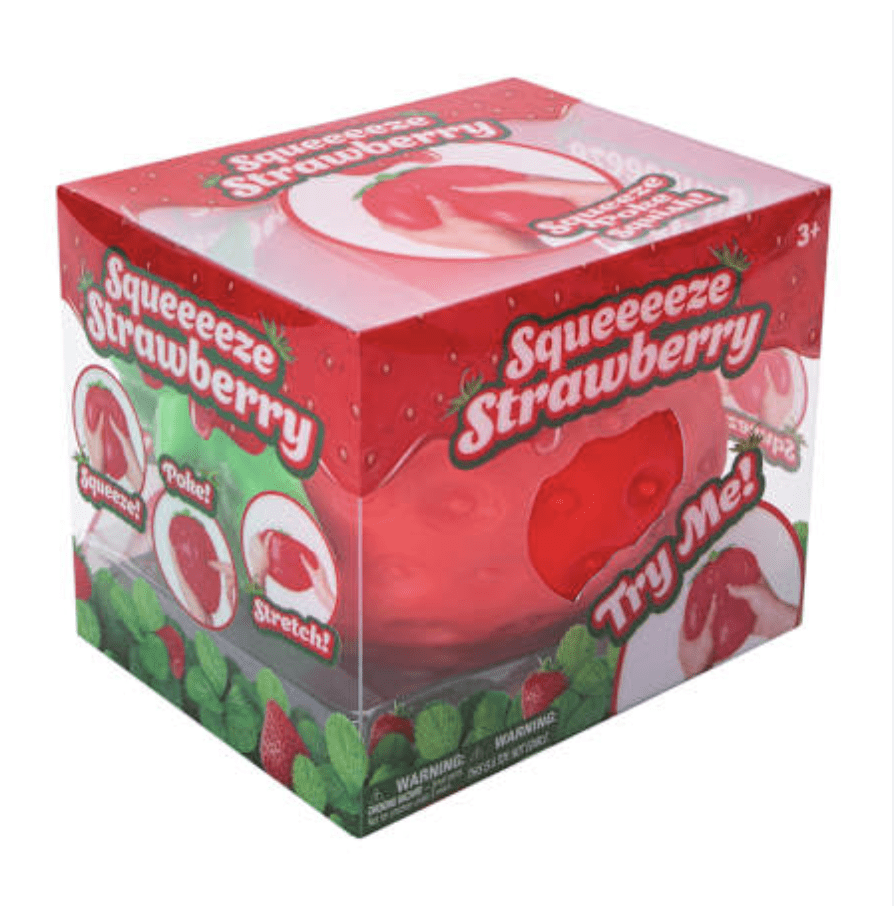 Toymendous Large Sensory Squishy Stress Relieving Strawberry Figure