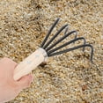 thumbnail image 6 of Shell Rake for Beach Clam Rake with Handle Oyster Rake Garden Rake 25.50X11.50X6.50CM, 6 of 6