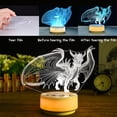 thumbnail image 4 of Dragon Lamp Dragon Night Light for Kids Room Dragons Gifts 14 Color LED Decor Lights with Remote Control & Entity &Timing Bedside Lamp, Dragon Toys Birthday Gifts for Boys and Girls, 4 of 7